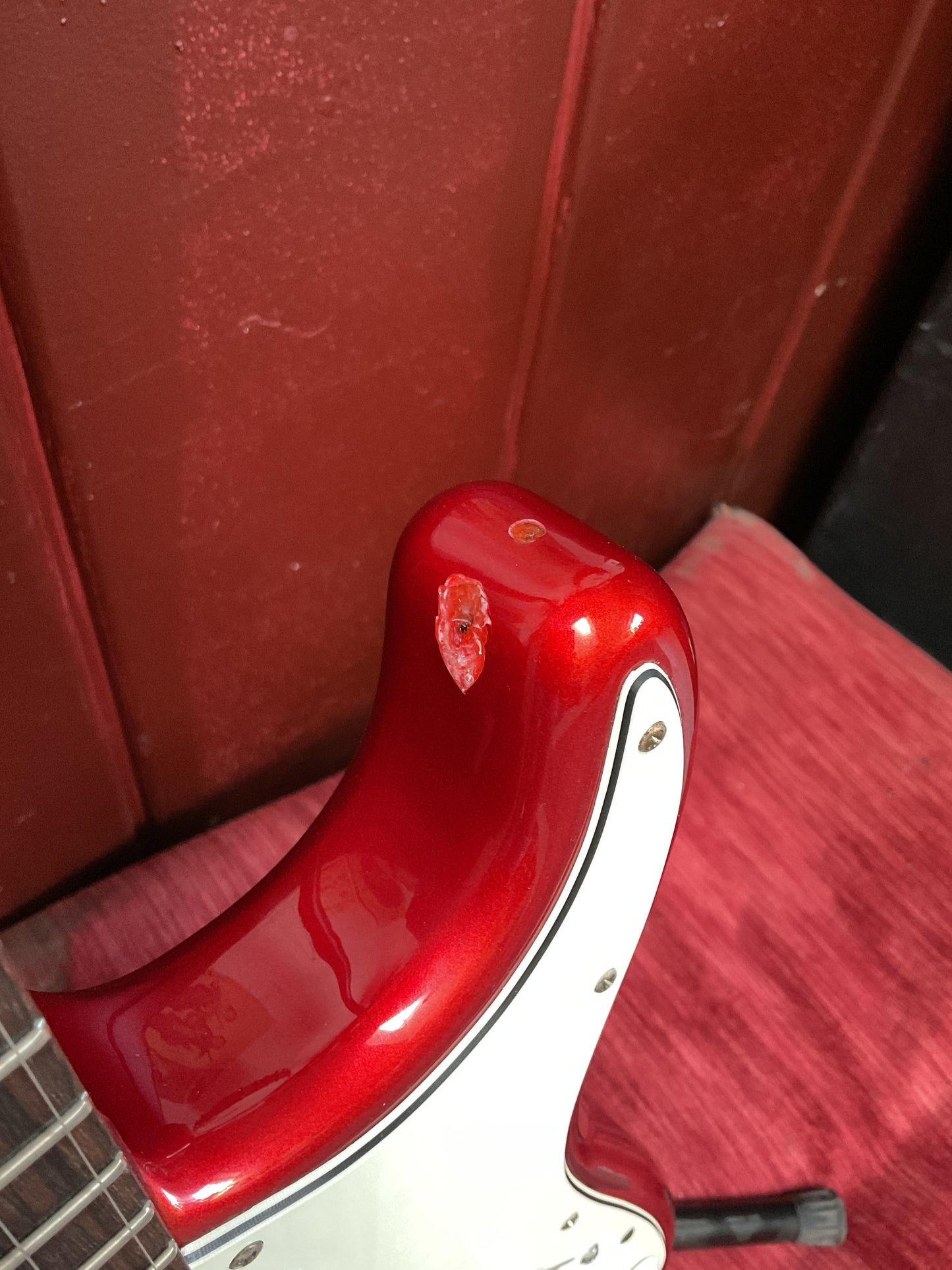 Red Fender 60th Anniversary Stratocaster MIM (2006) with Bag