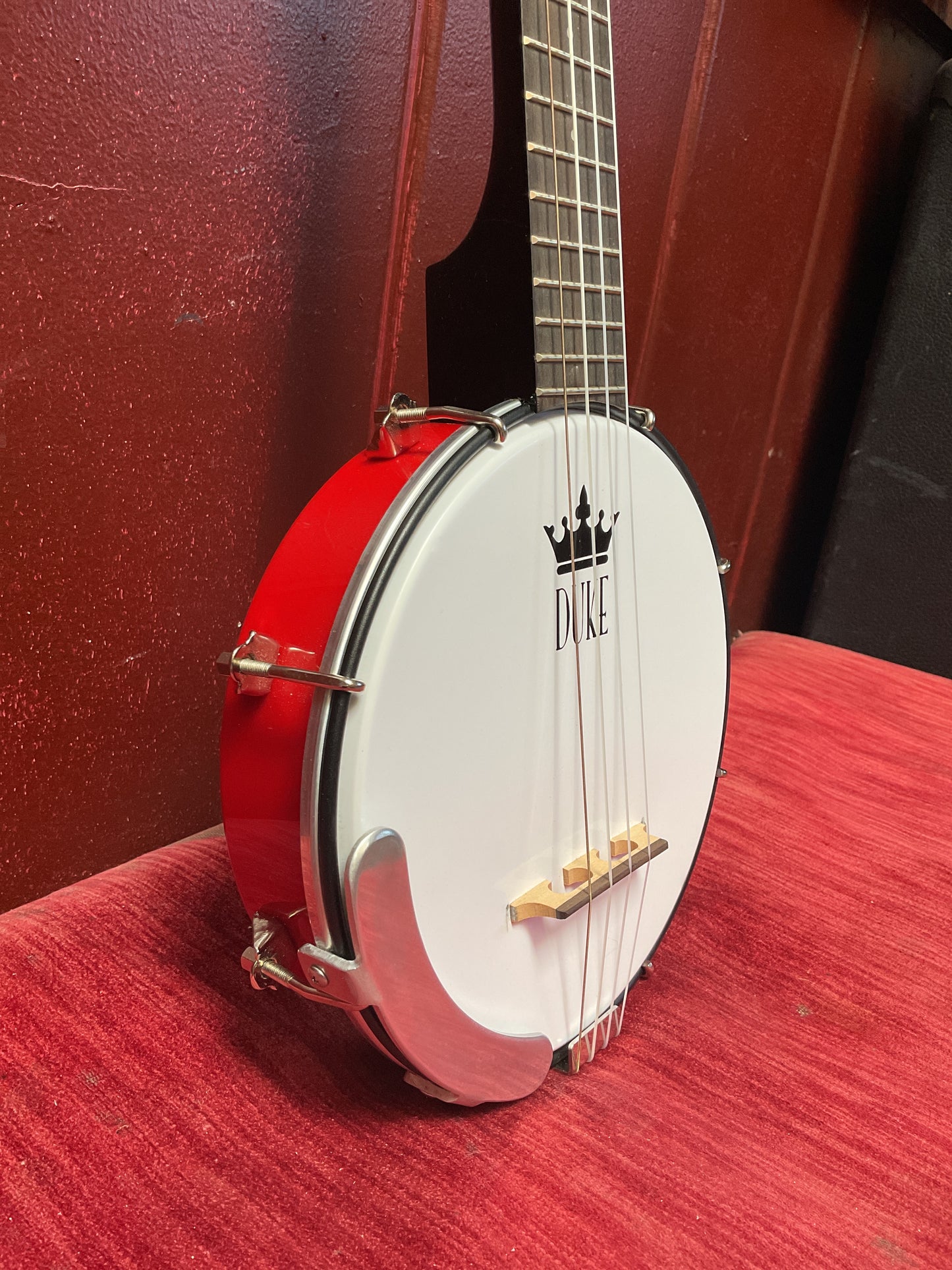 DUKE Tenor Banjo Ukulele (Fire Engine Red | Made in New Zealand)