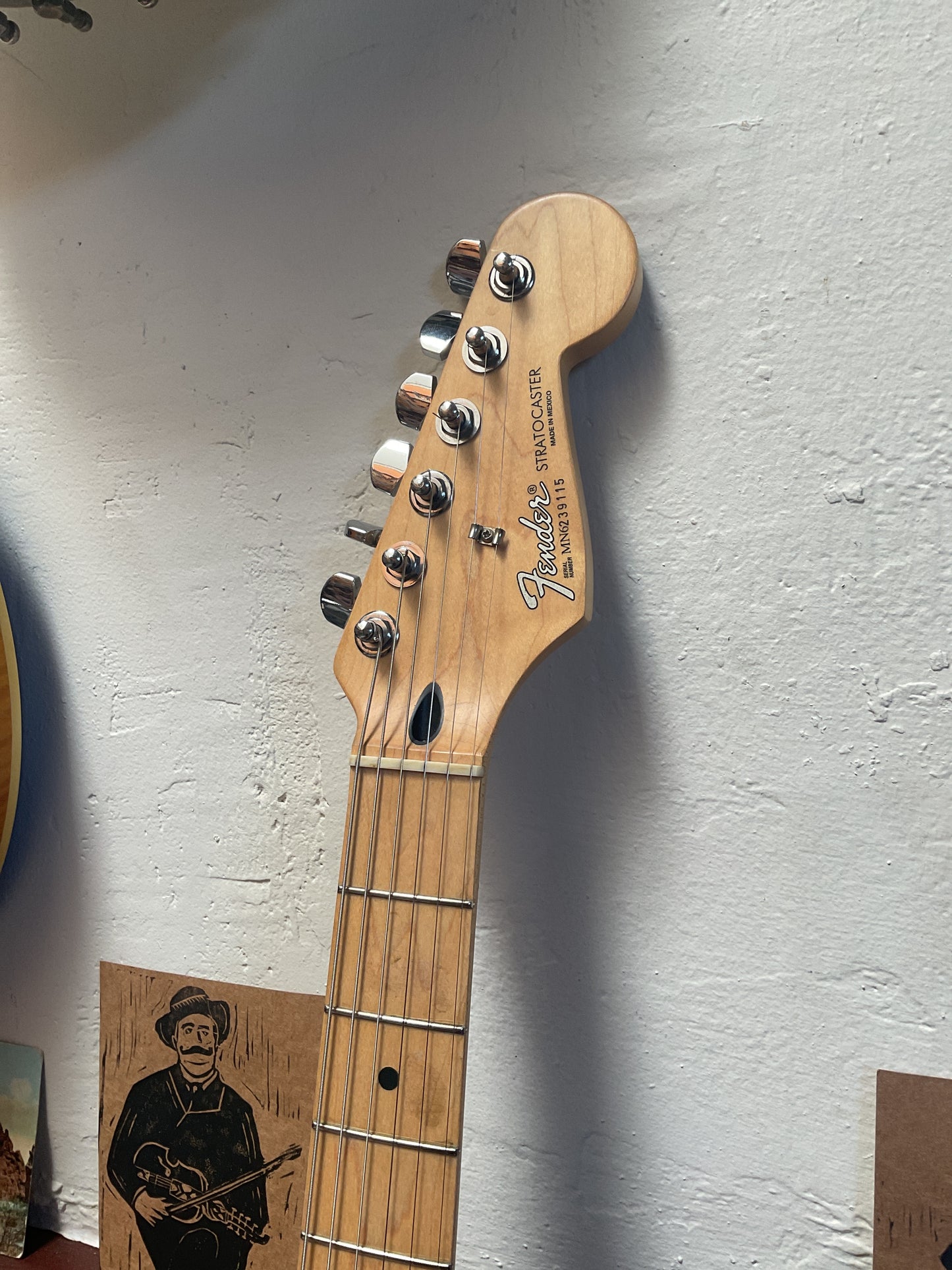 Black Fender Stratocaster (1996 | MIM) with Bag