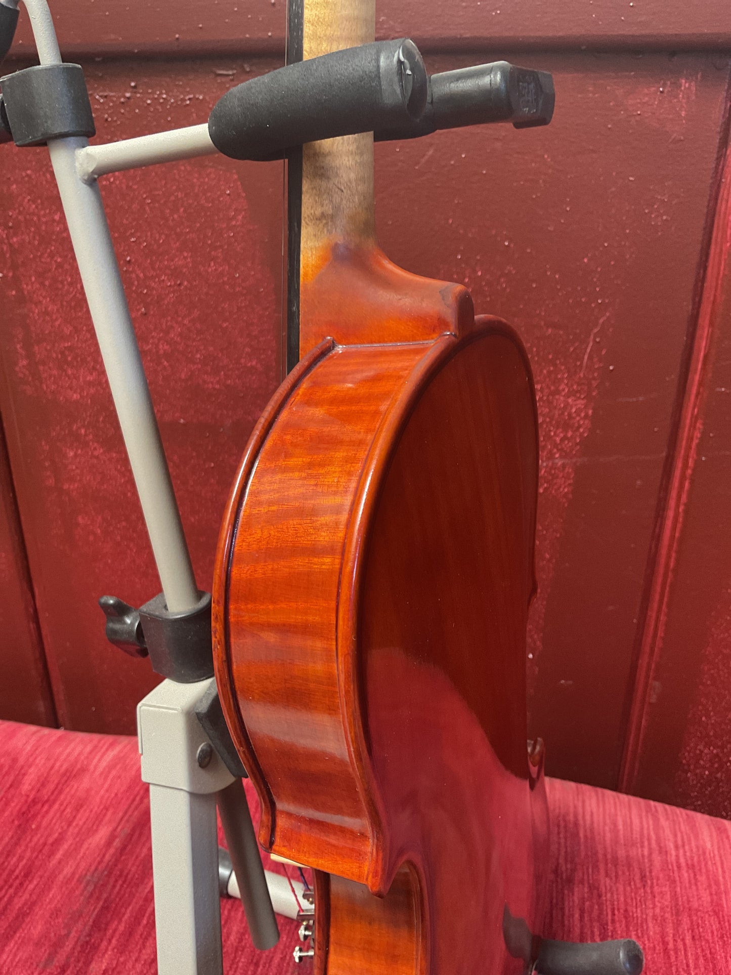 Reconstructed No Label 19th-Century Violin Outfit, 7/8 Size