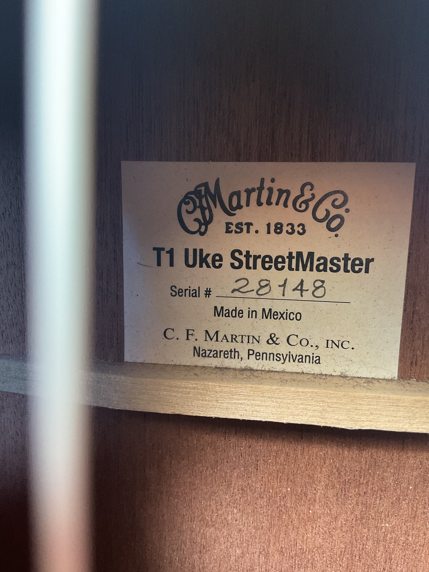 Martin T1 StreetMaster Tenor Ukulele with Bag