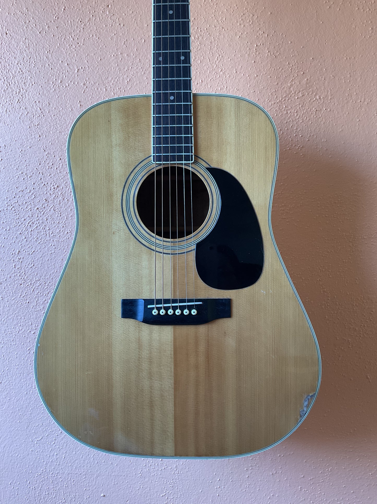 Yamaki YW-20 Square Shoulder Dreadnought Acoustic Guitar (Made in Japan)