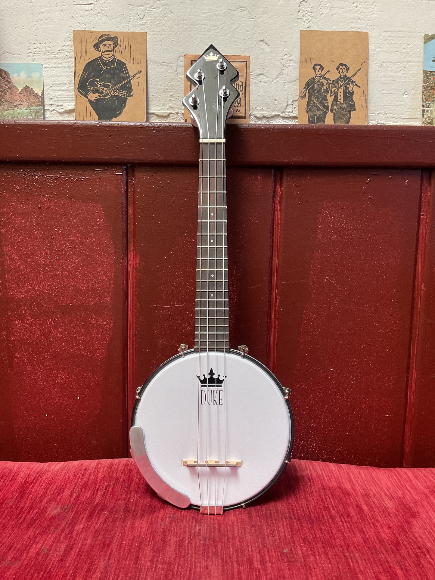 DUKE Tenor Banjo Ukulele (Fire Engine Red | Made in New Zealand)