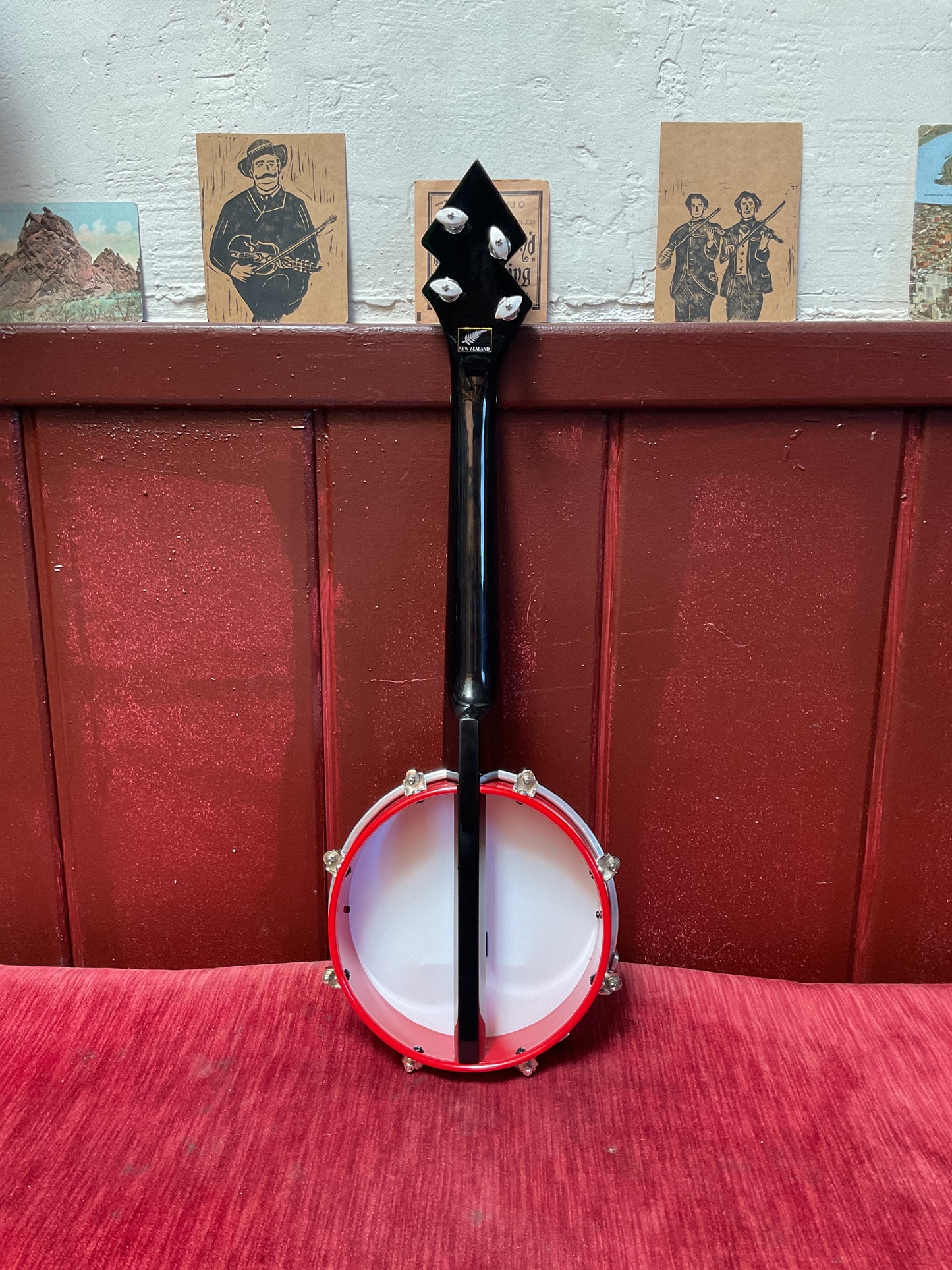 DUKE Tenor Banjo Ukulele (Fire Engine Red | Made in New Zealand)