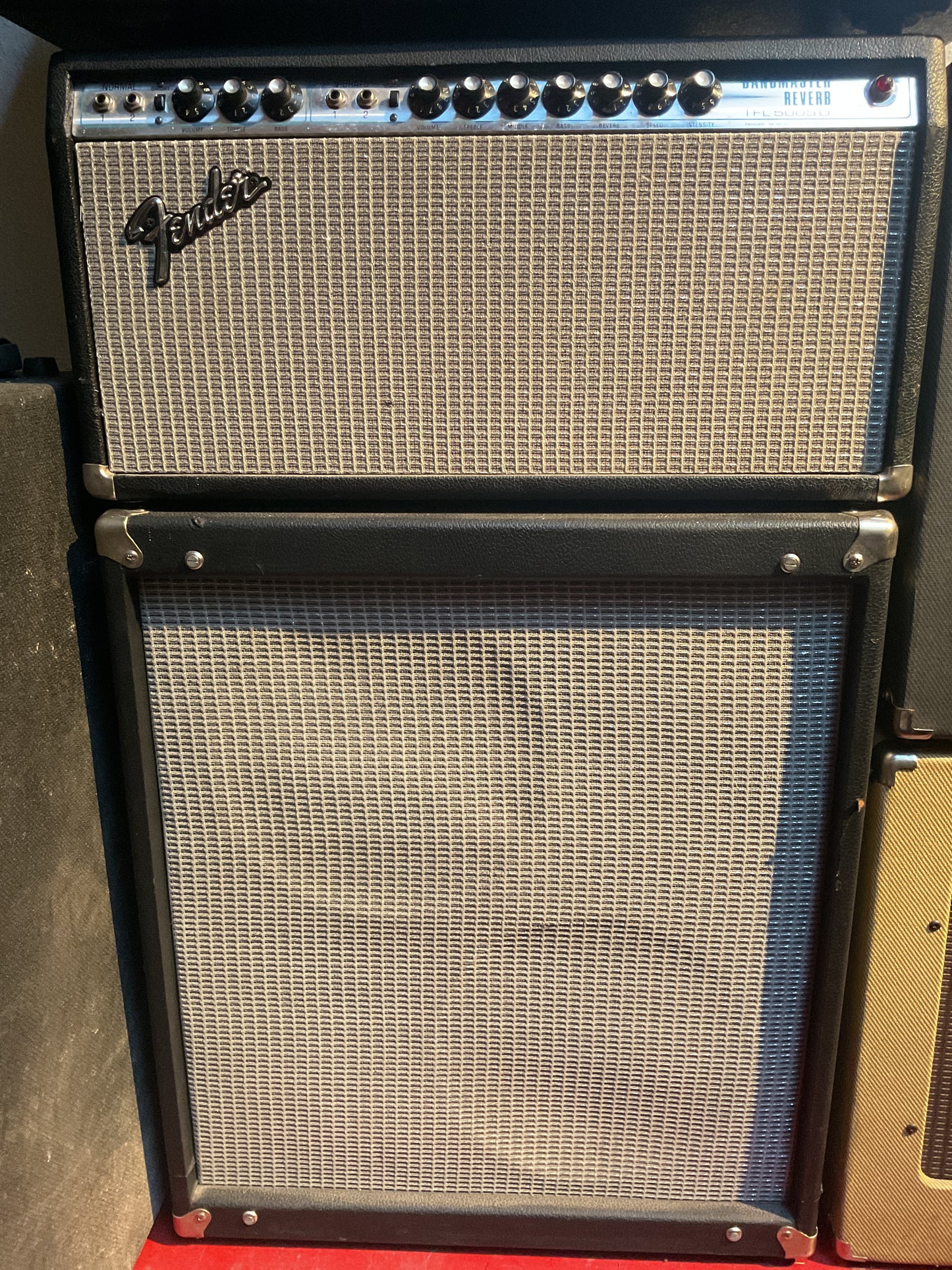 1974 Fender Bandmaster Reverb TFL5005D Amp Head & Cabinet
