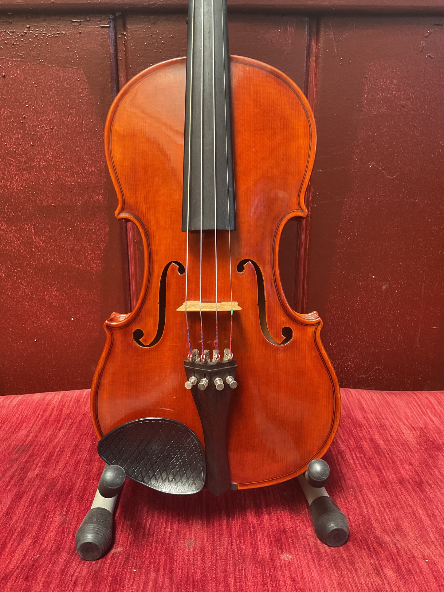 Reconstructed No Label 19th-Century Violin Outfit, 7/8 Size