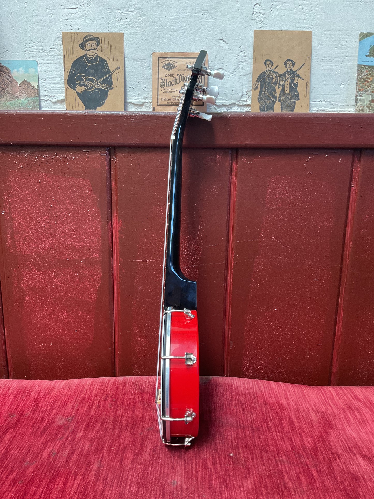 DUKE Tenor Banjo Ukulele (Fire Engine Red | Made in New Zealand)
