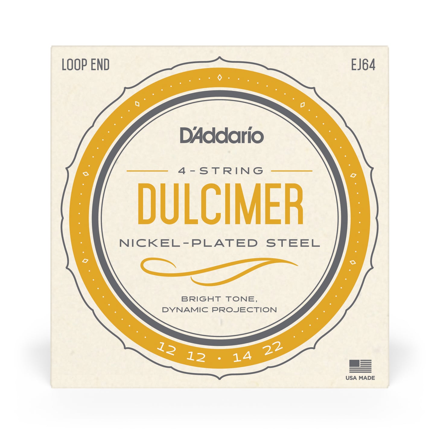 D'Addario EJ64 4-String Dulcimer String