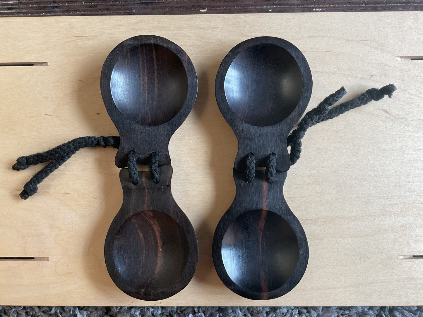 Ebony Castanets (Set of Two + Bag)