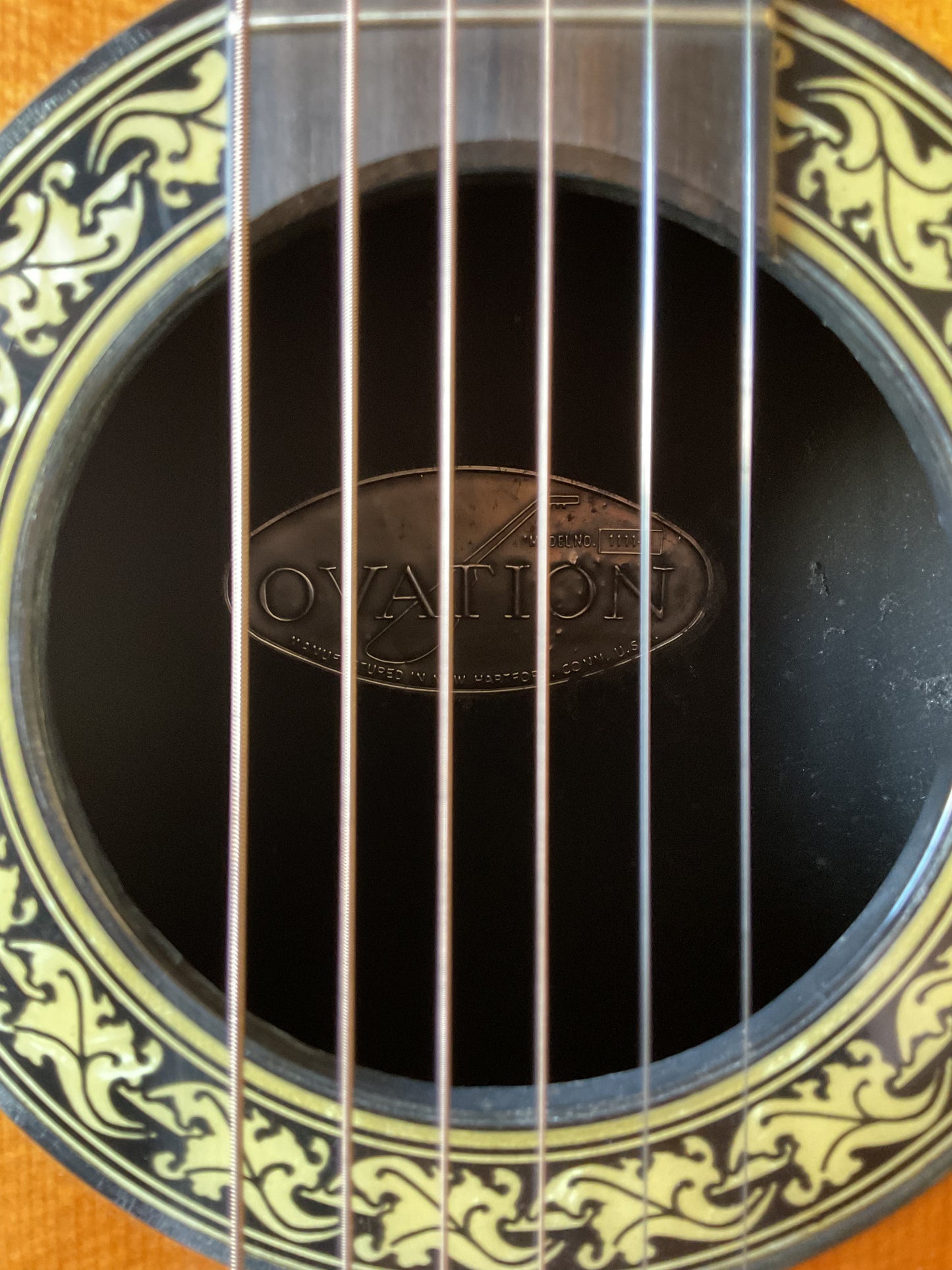 1973 Ovation 1111-4 Balladeer Acoustic Guitar