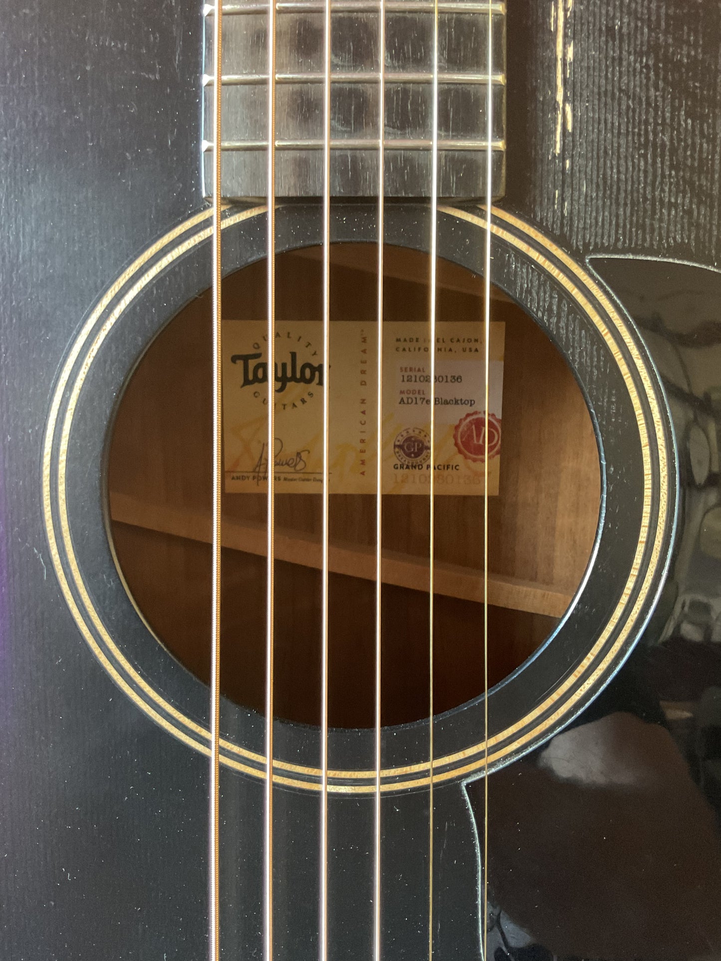 Taylor AD17E Grand Pacific Acoustic Electric Guitar (2020) with Bag