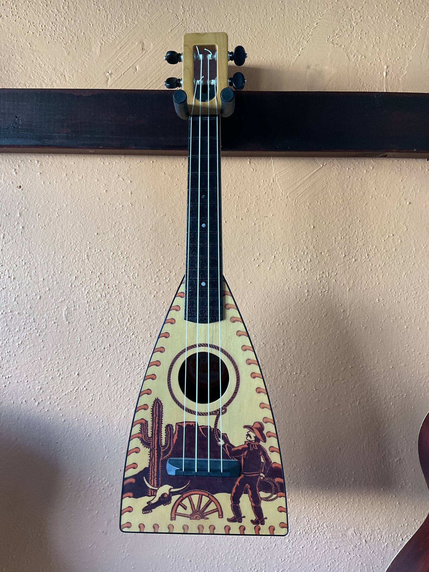It's a Fluke (Magic Fluke) Cowboy Ukulele with Softshell Bag