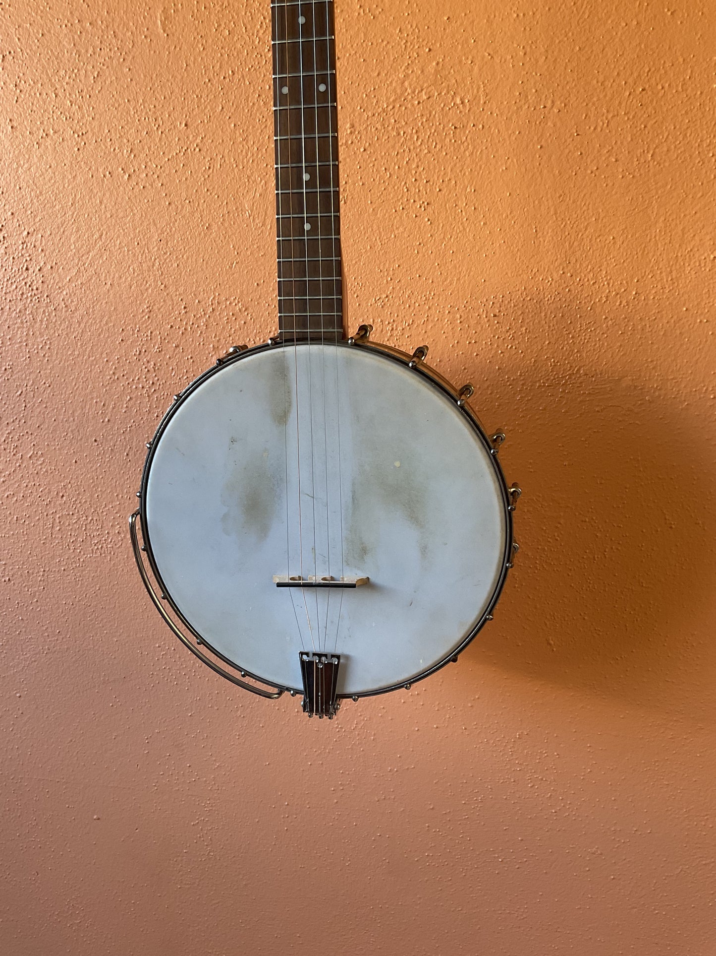 Langstyle No. 2 Triple X Resonator Banjo (1920s) with 5-String StewMac Neck and Case