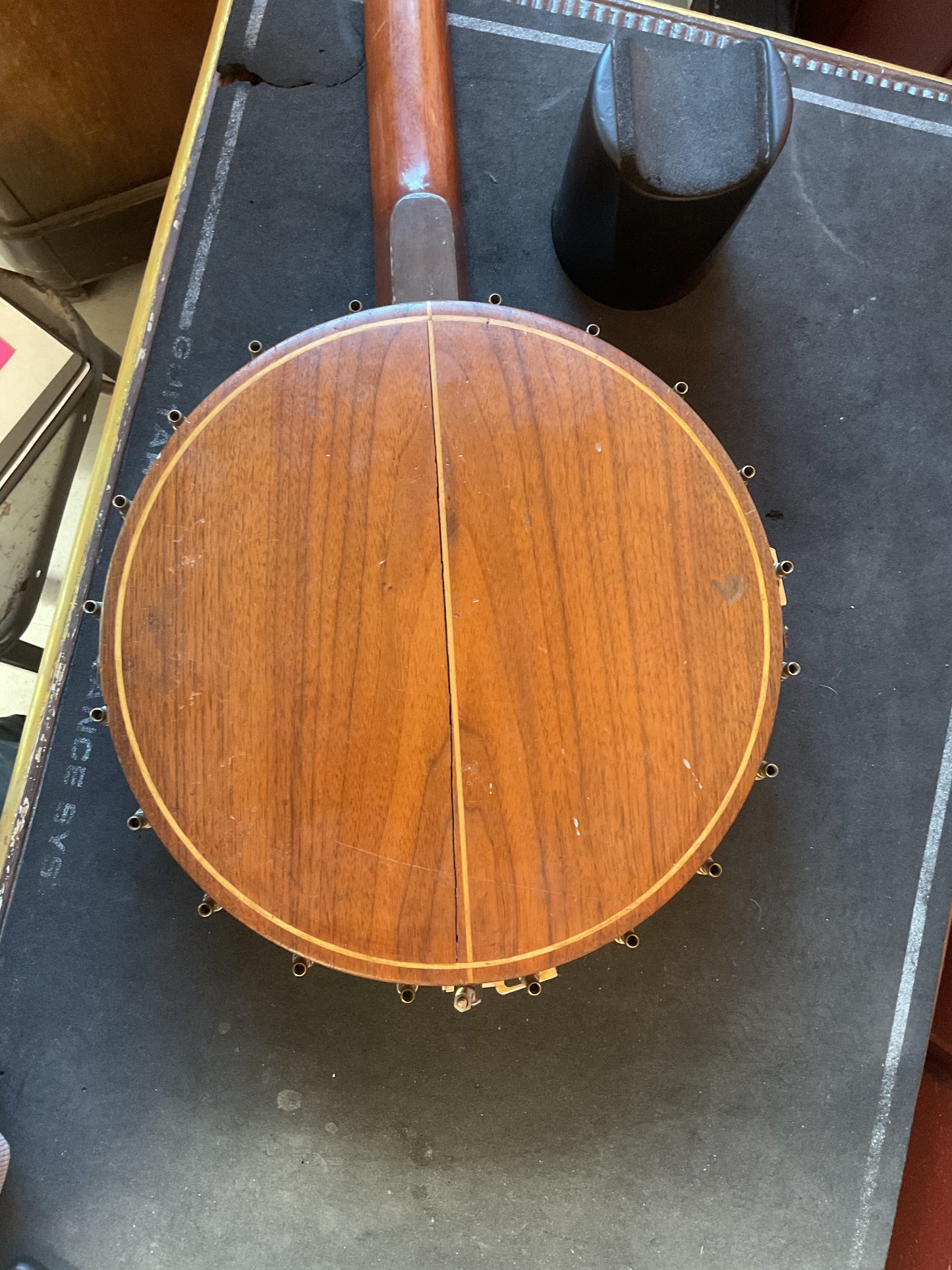 Langstyle No. 2 Triple X Resonator Banjo (1920s) with 5-String StewMac Neck and Case
