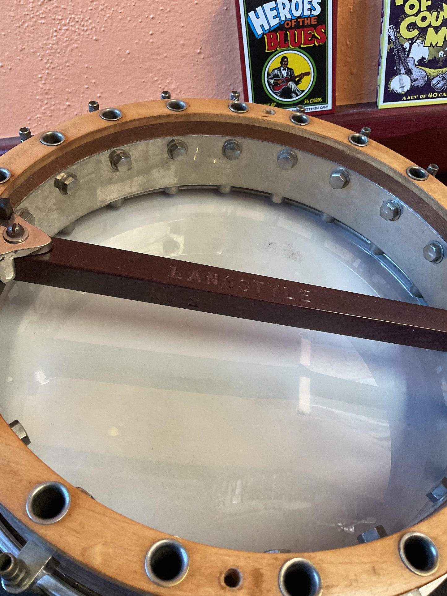 Langstyle No. 2 Triple X Resonator Banjo (1920s) with 5-String StewMac Neck and Case
