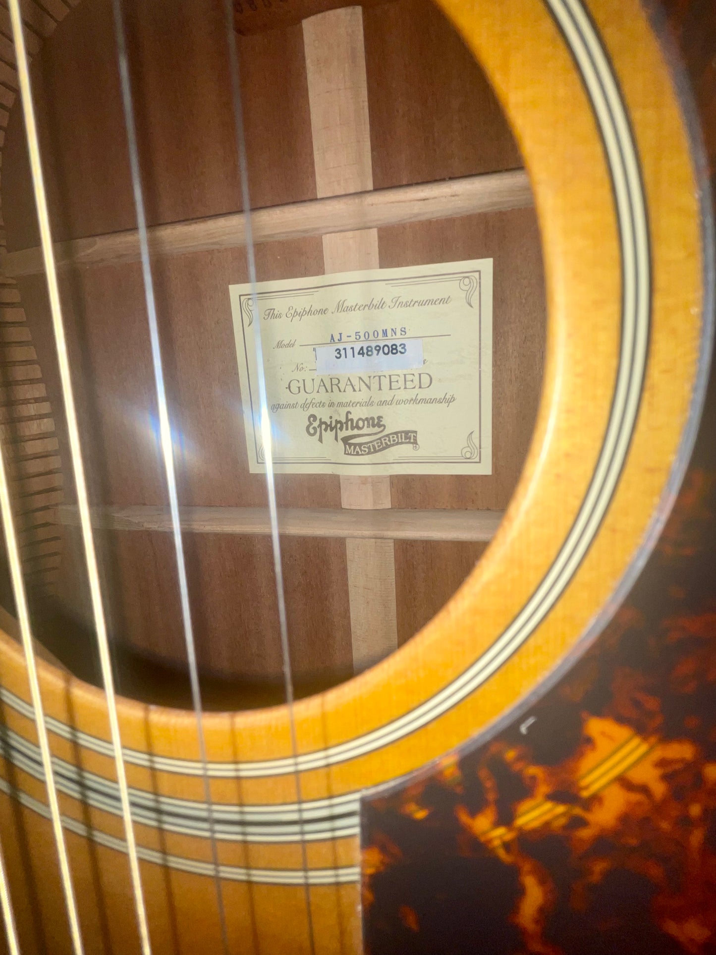 Epiphone AJ-500 MNS Acoustic Guitar