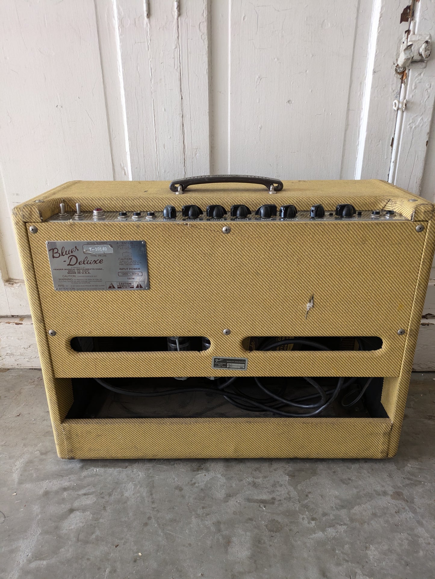 Fender Blues Deluxe Tweed Tube Amplifier (c. 1995 | Made in USA)