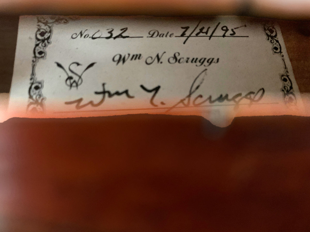 Wm N. Scruggs 032 Violin, 4/4 Size