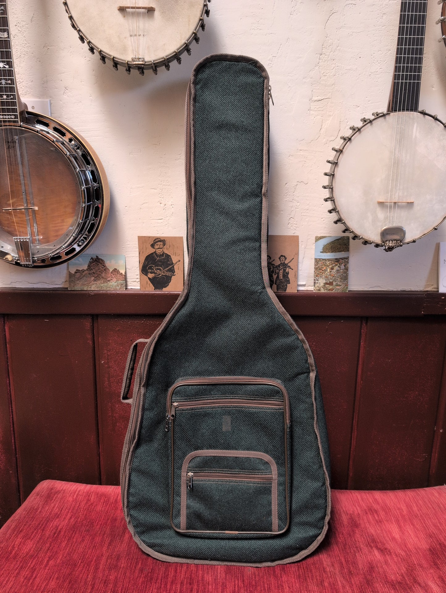 AXL Padded Guitar Gig Bag (Forest Green)