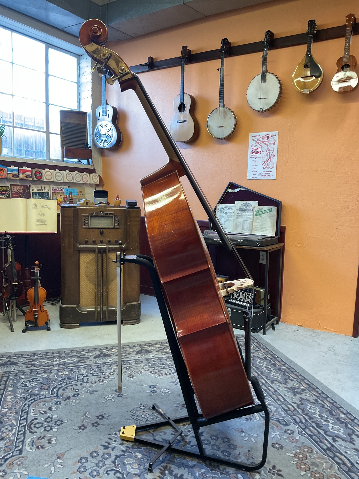 Century Strings Upright Bass, 3/4 Size