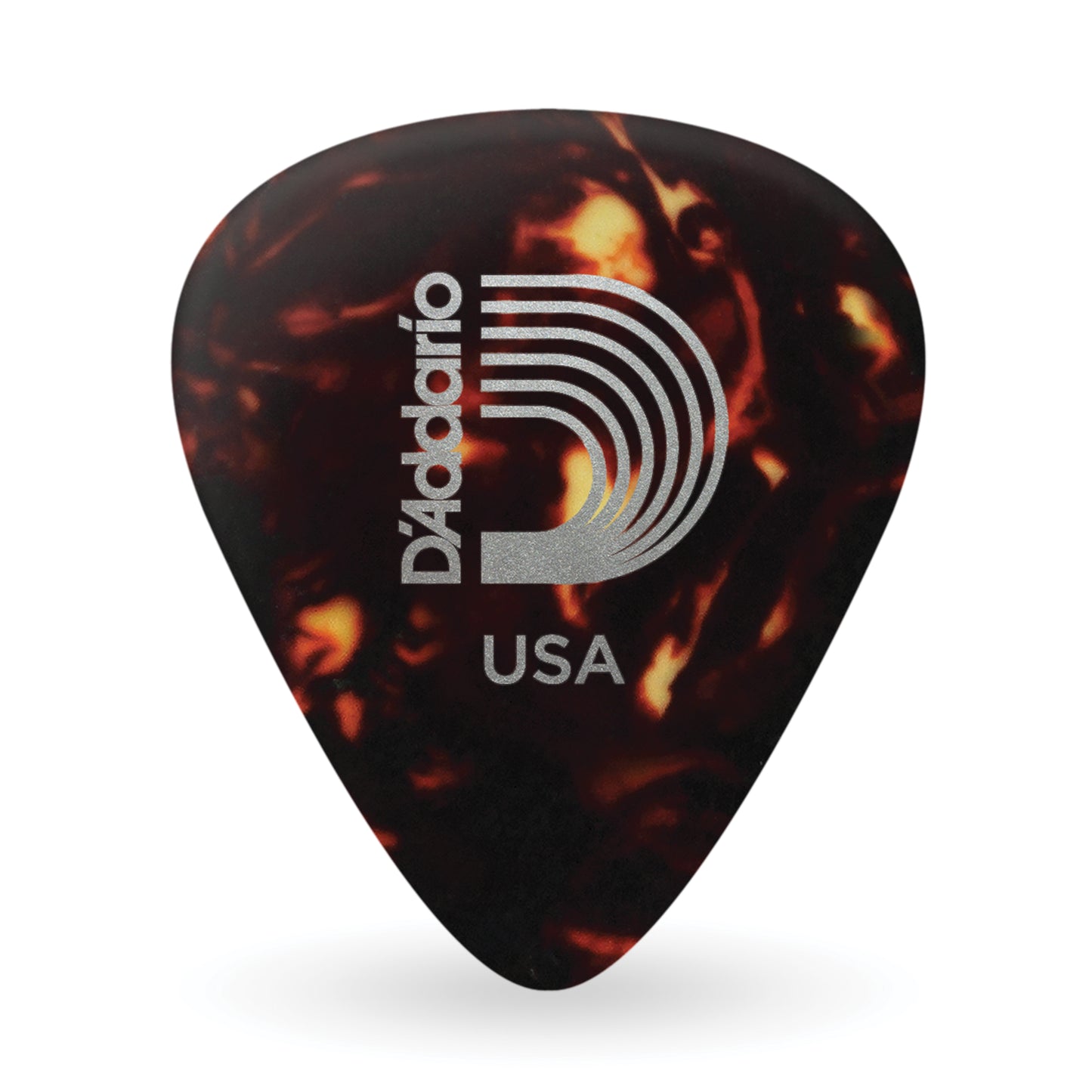 D'Addario Shell-Color Celluloid Guitar Picks, Heavy