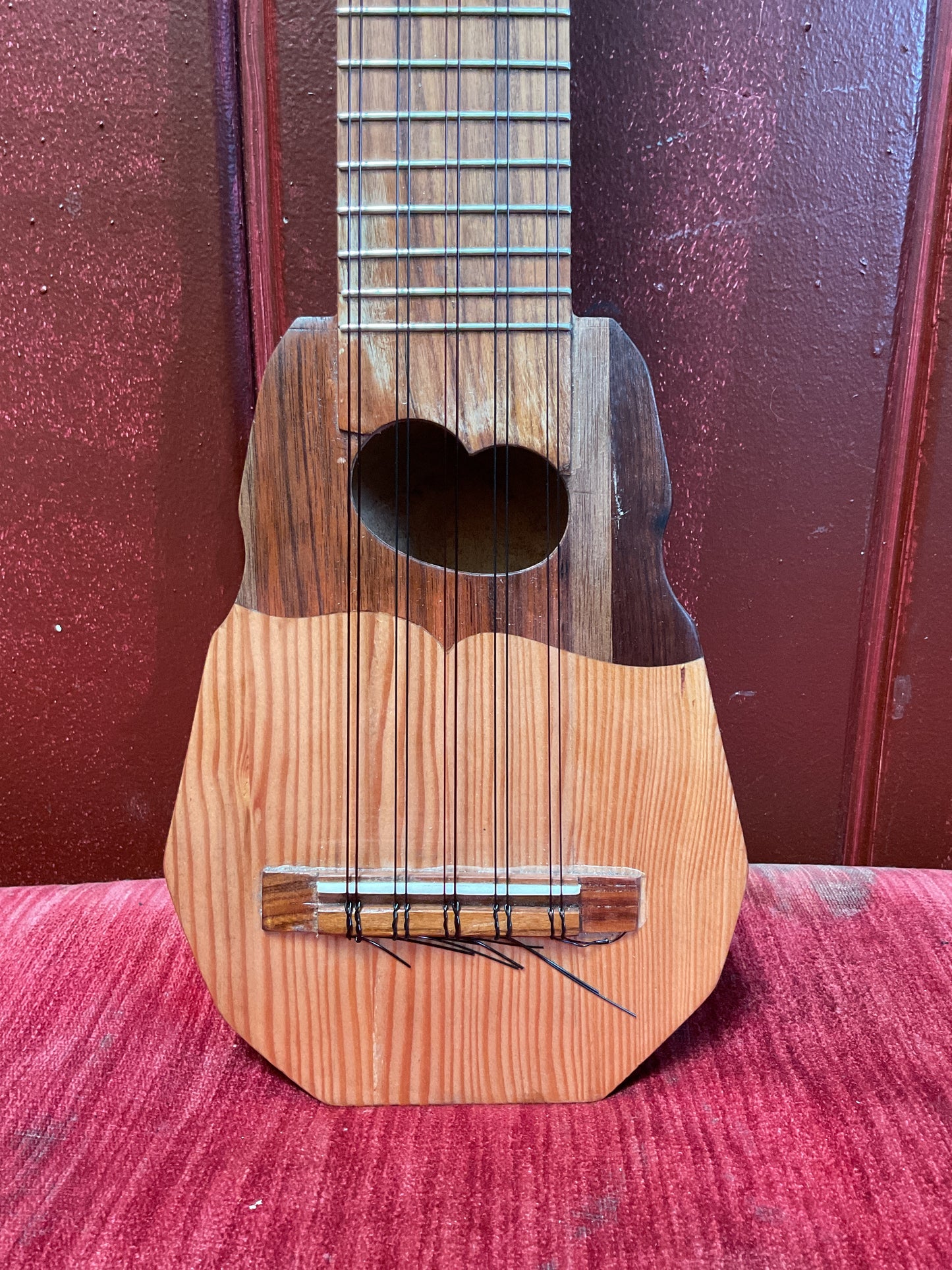 Traditional Semi-Professional Bolivian Charango (Alpaca Motif) with Bag