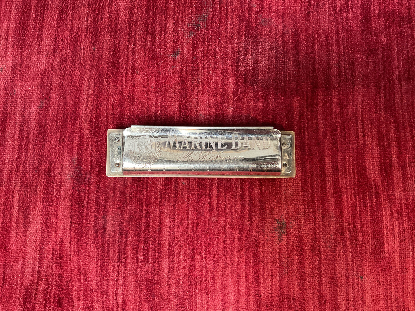 Vintage M. Hohner No. 1896 Marine Band Harmonica (Key of A | Made in Germany) with Original Box