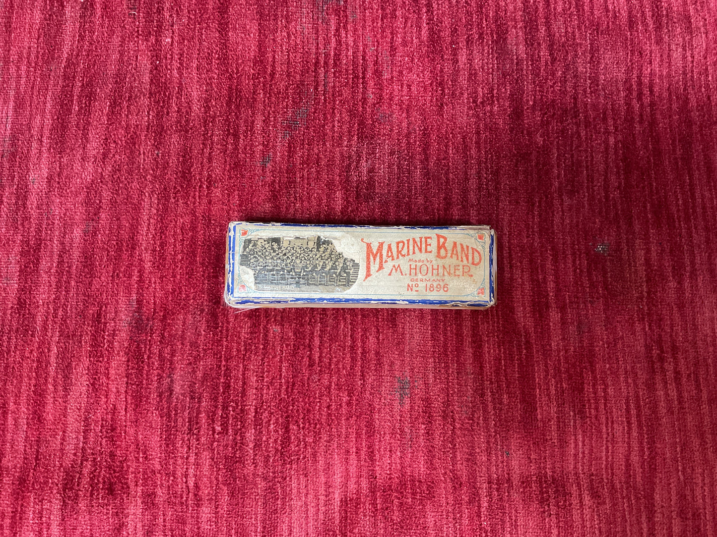 Vintage M. Hohner No. 1896 Marine Band Harmonica (Key of A | Made in Germany) with Original Box