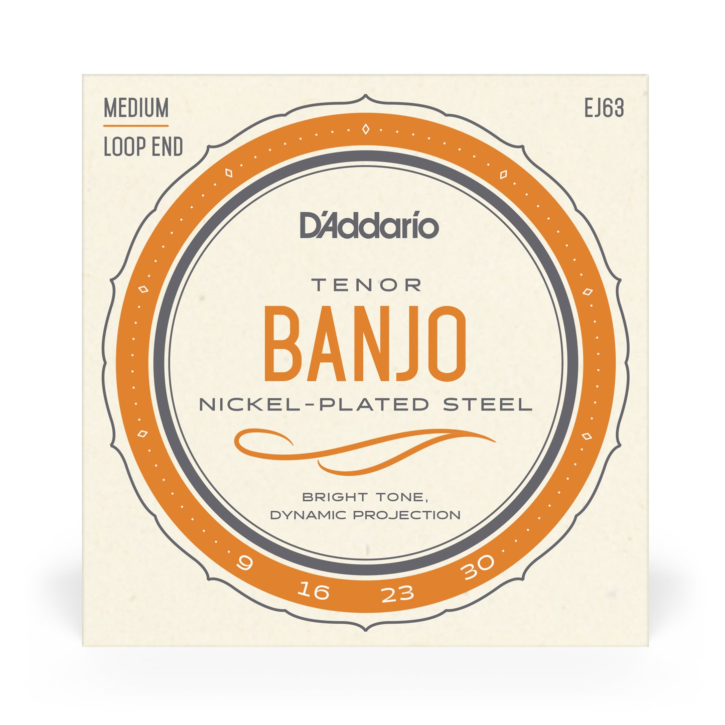 D'Addario EJ63 Tenor Banjo Strings, Nickel, 9-30