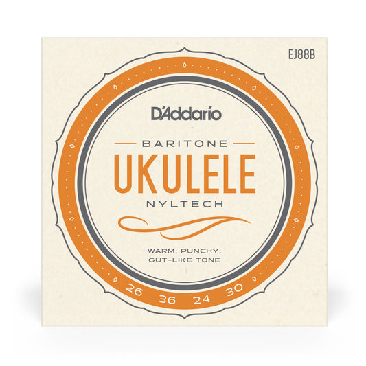 D'Addario EJ88B Nyltech Ukulele Strings, Baritone