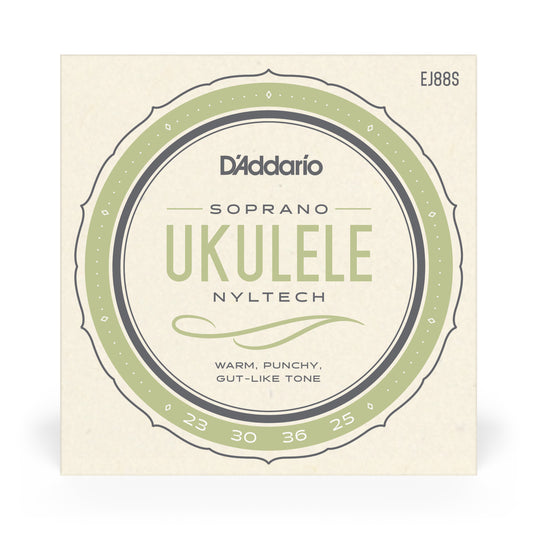 D'Addario EJ88S Nyltech Ukulele Strings, Soprano