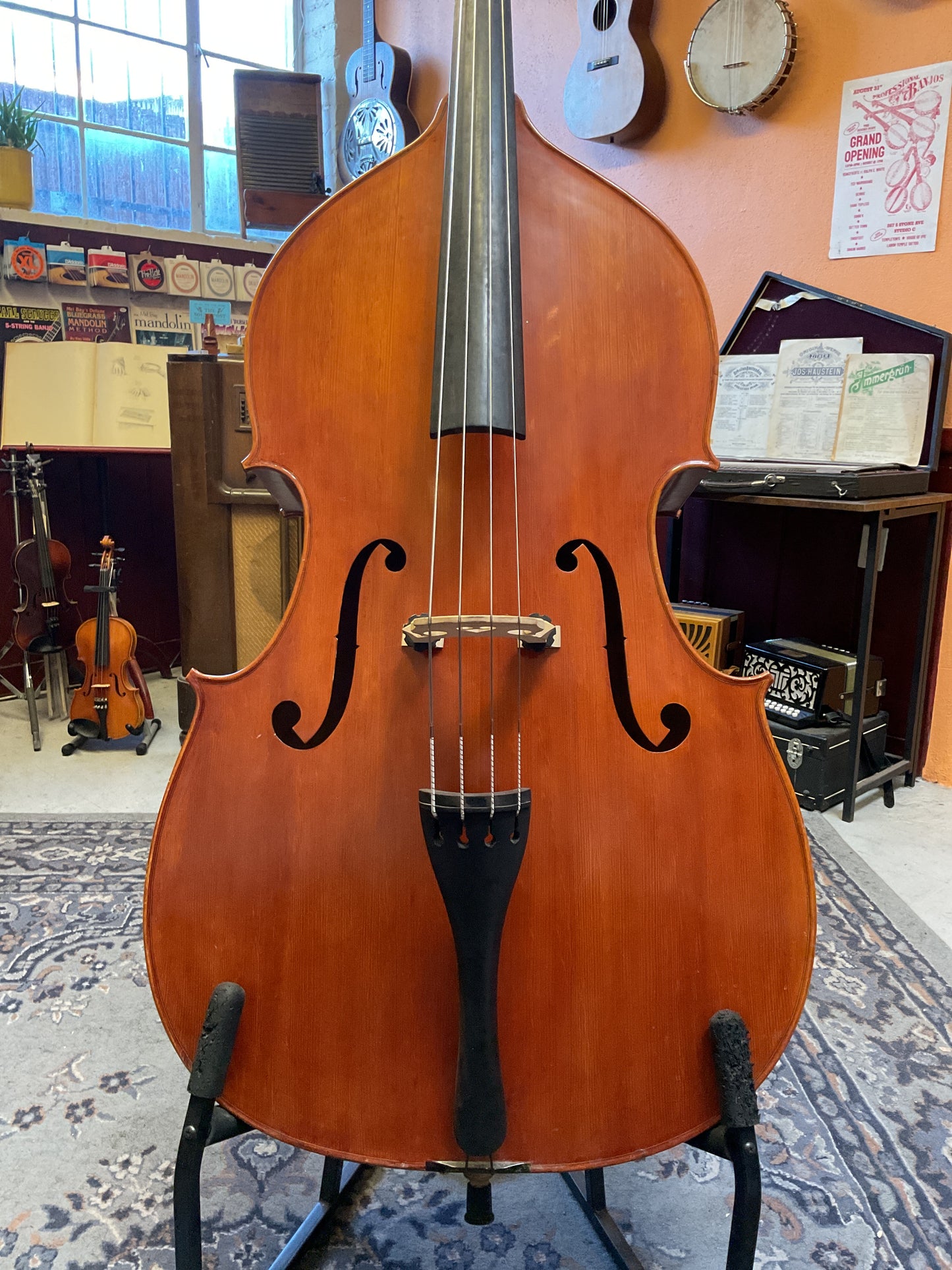 Century Strings Upright Bass, 3/4 Size