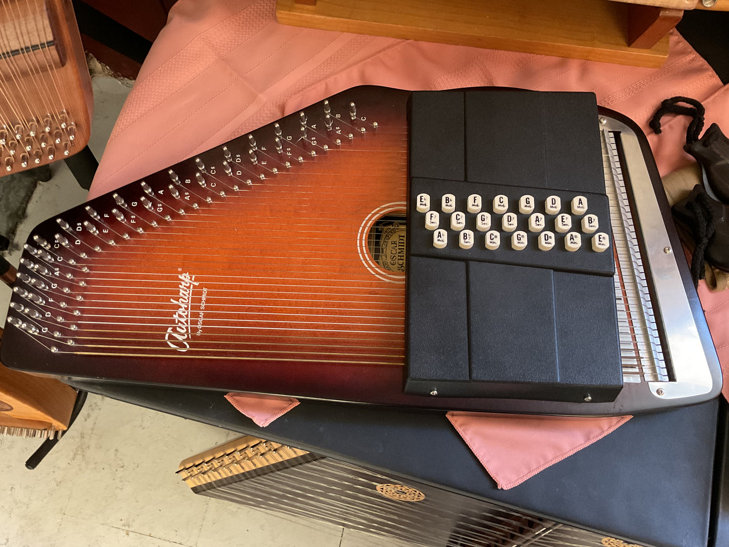 Oscar Schmidt 21-Chord Autoharp with Case