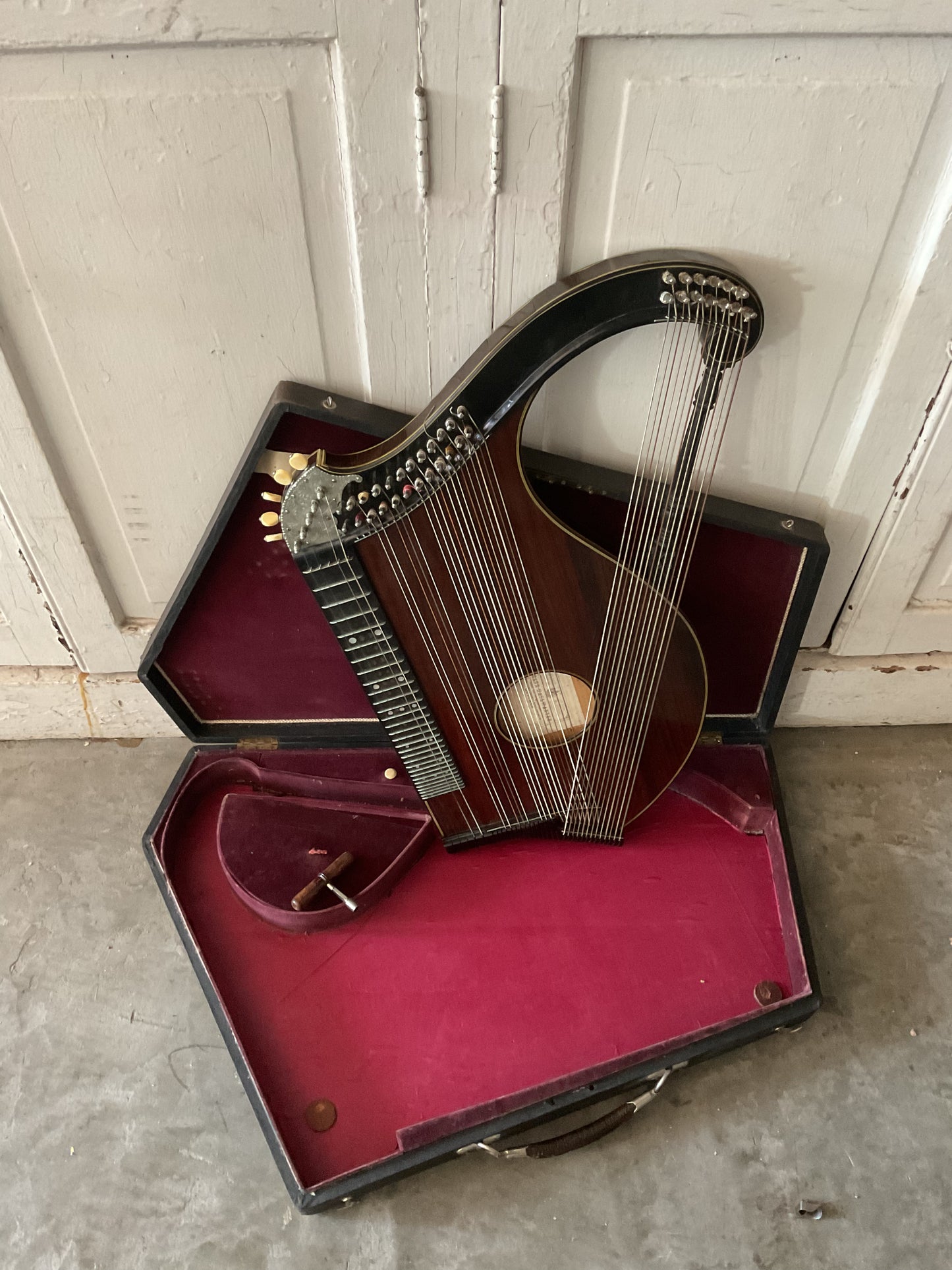 Johann Haslwanter Concert Zither (1800s) with Case