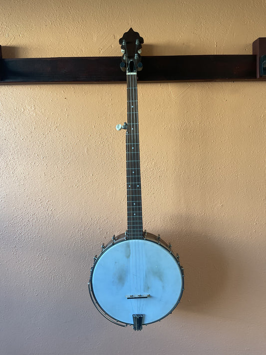 Langstyle No. 2 Triple X Banjo (1920s) with 5-String StewMac Neck and Case