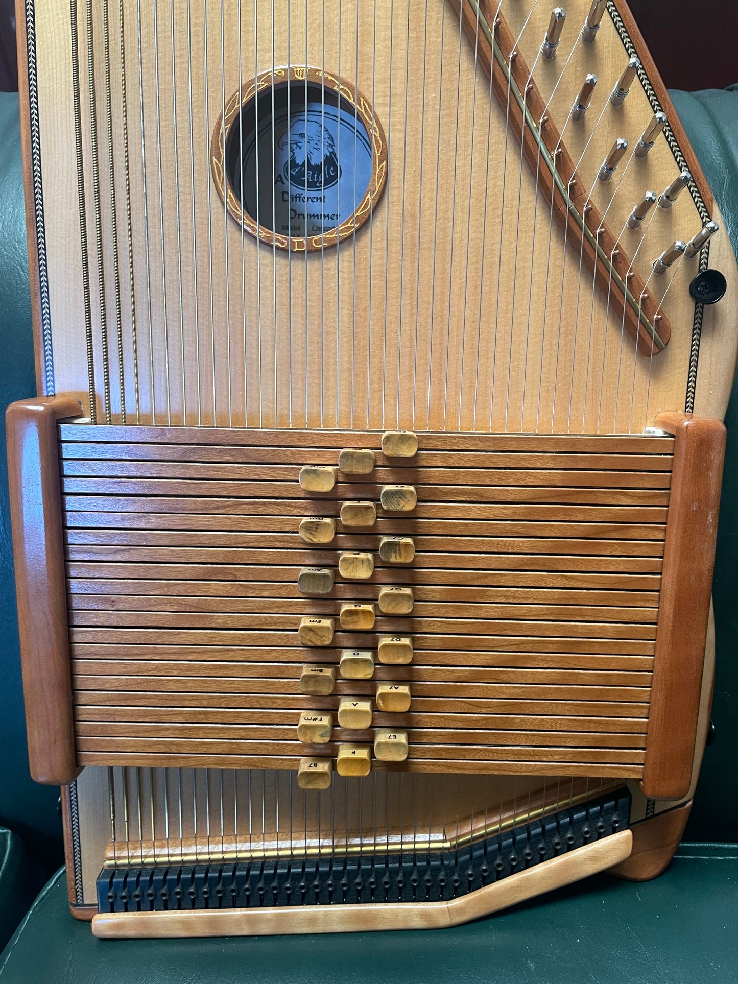 d'Aigle Cascade 21-Chord Autoharp with Fine Tuners and Bag