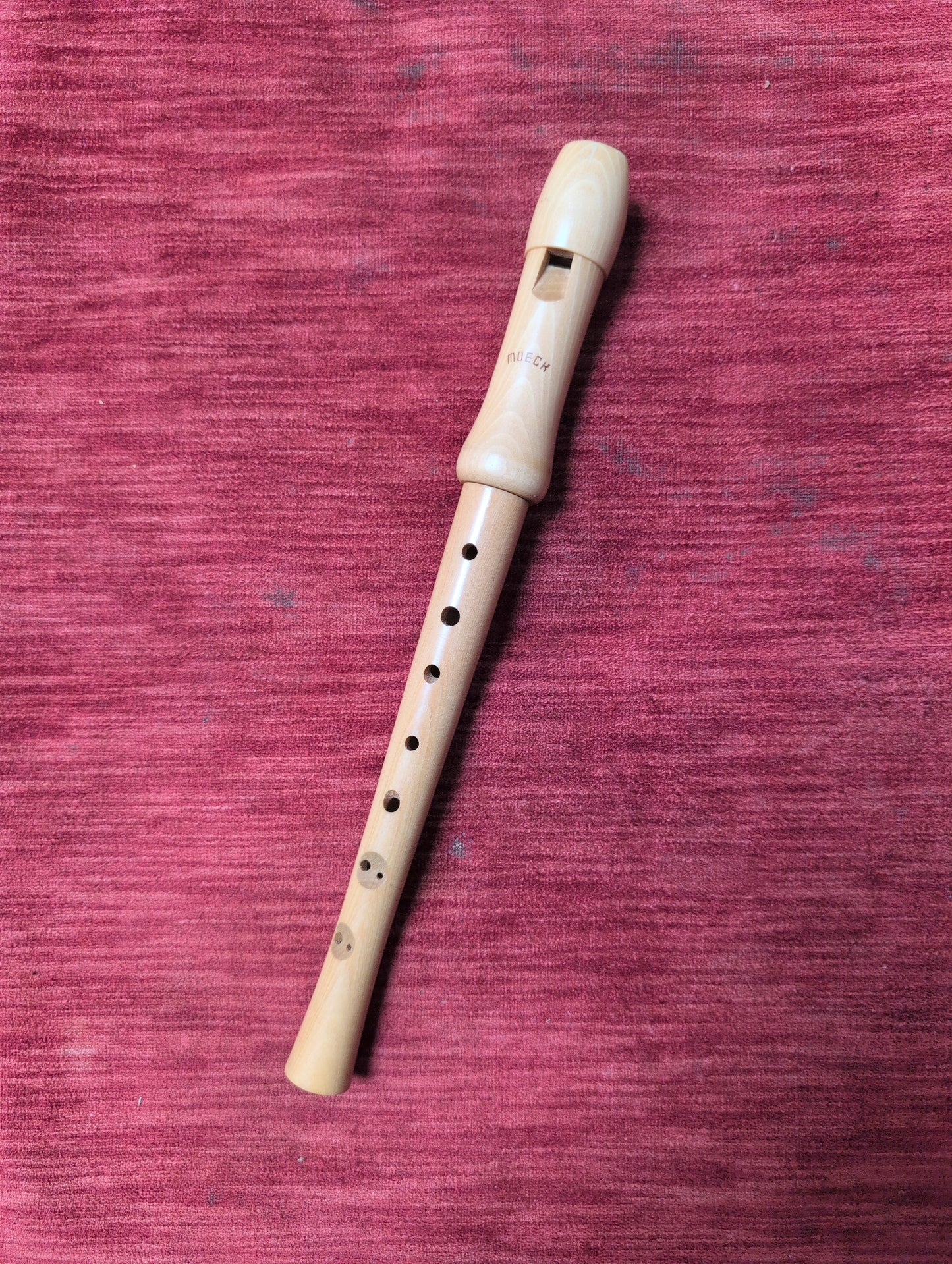 Vintage Moeck Maple C Soprano Recorder