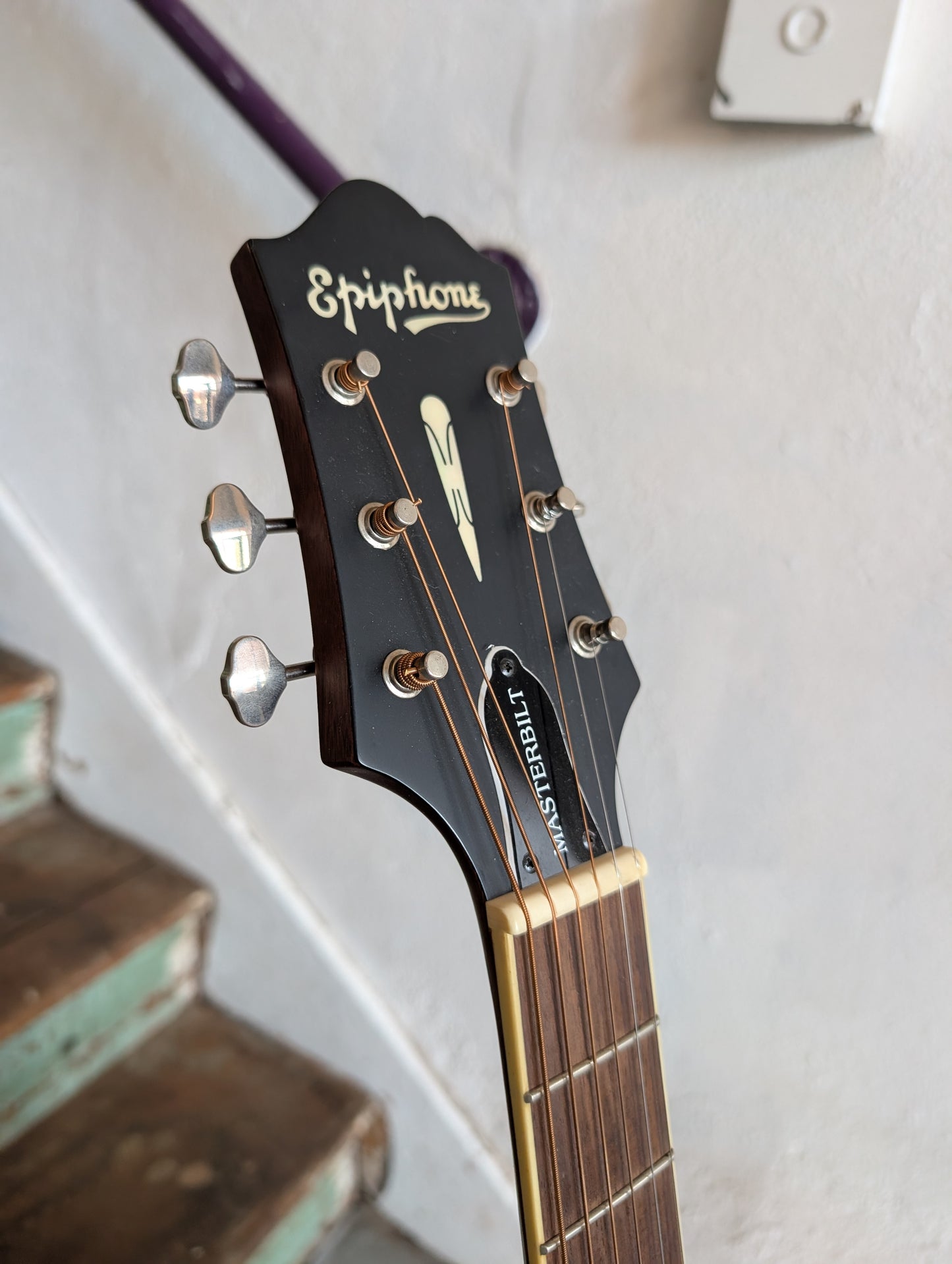 Epiphone DR-500 MNS Masterbuilt Acoustic Guitar (2010s) with Case