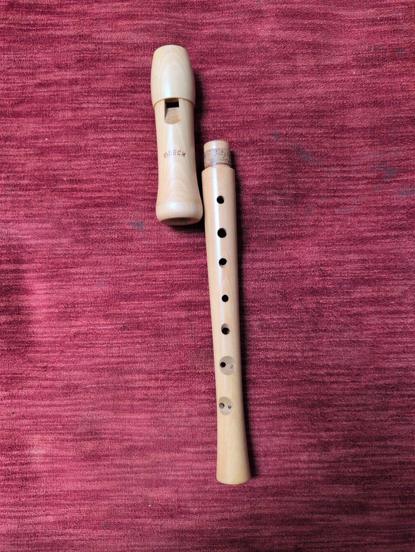 Vintage Moeck Maple C Soprano Recorder