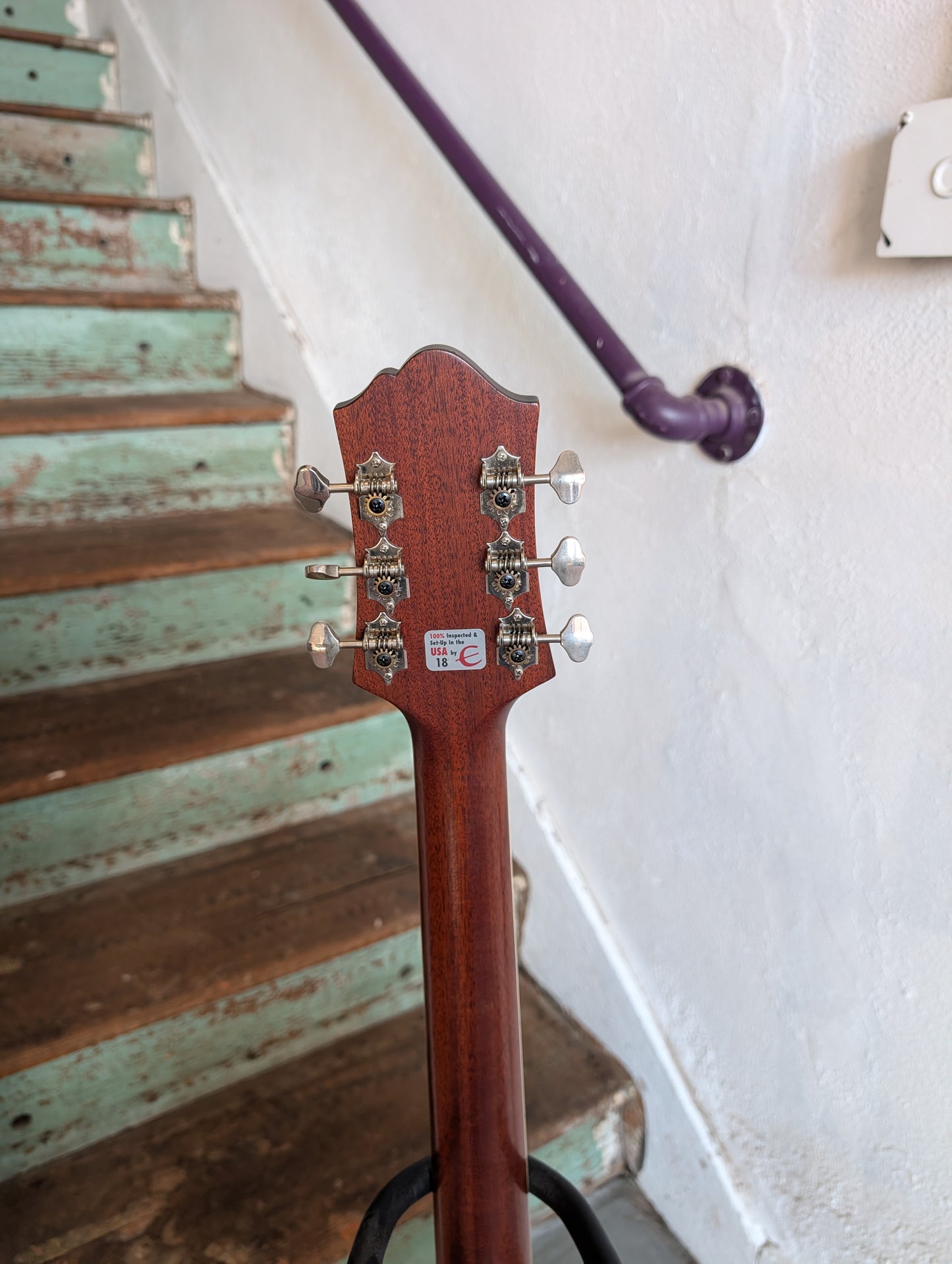 Epiphone DR-500 MNS Masterbuilt Acoustic Guitar (2010s) with Case